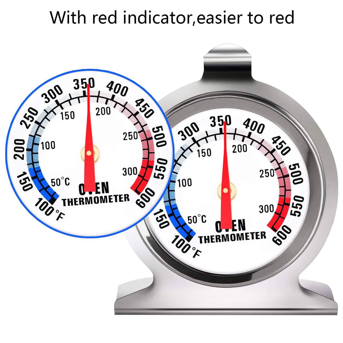 Oven Thermometer 2-Pack (100–600°F)