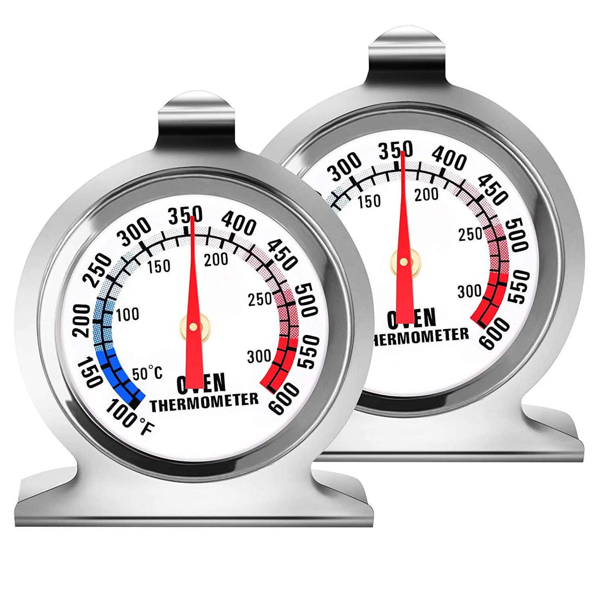 Oven Thermometer 2-Pack (100–600°F)