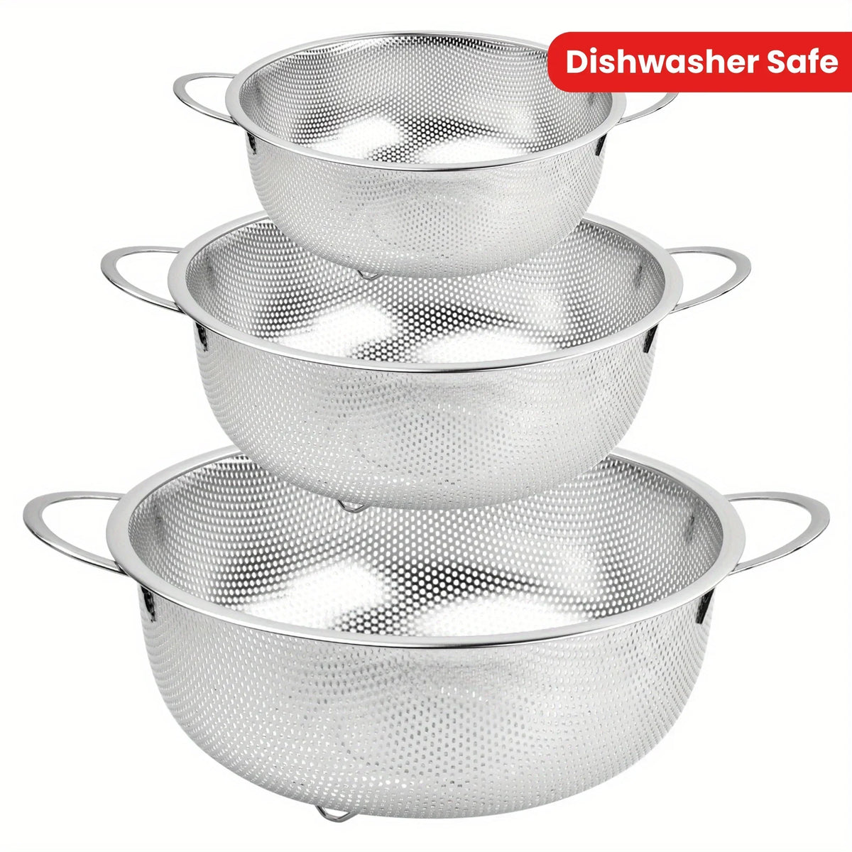 Stainless Steel Fine Mesh Strainer Set