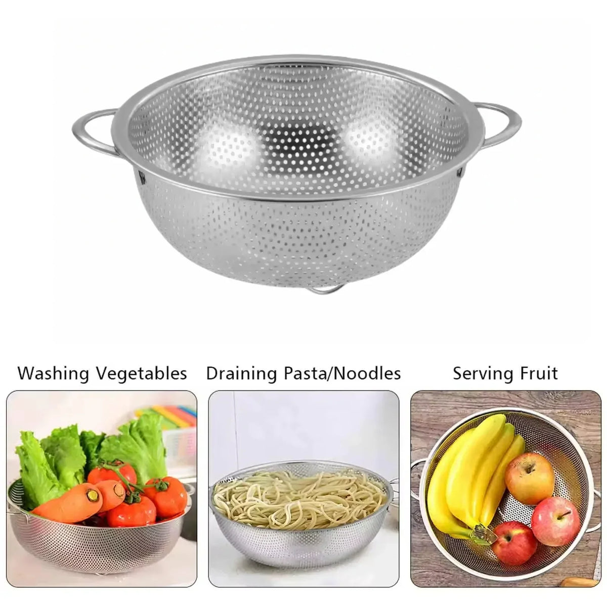 Stainless Steel Fine Mesh Strainer Set