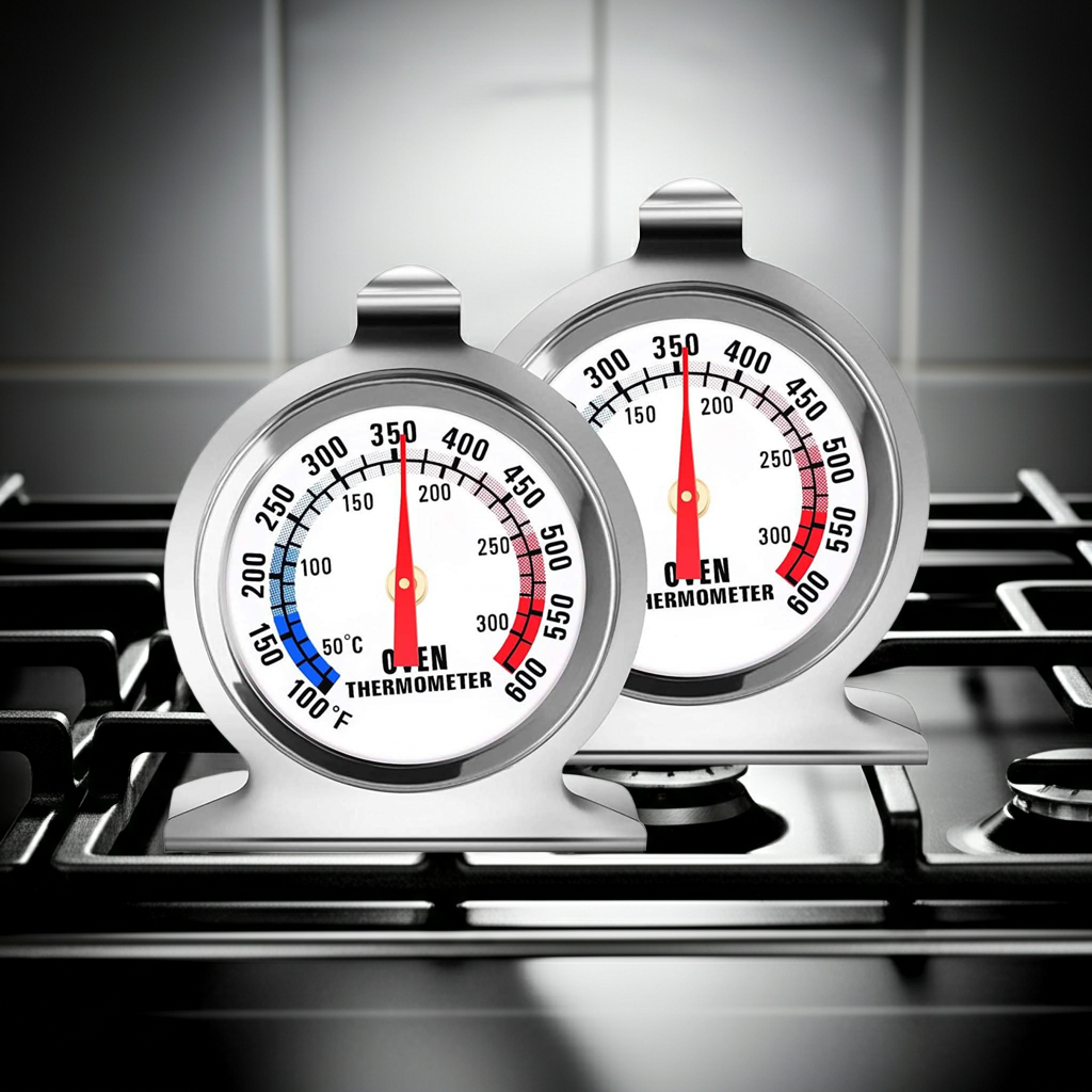 Oven Thermometer 2-Pack (100–600°F)
