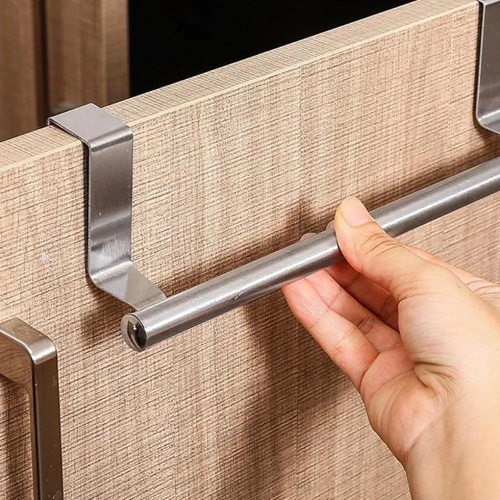 Over-the-Door Stainless Steel Towel Bar